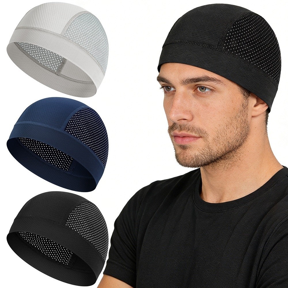 Casual Thin Mesh Skull Beanie  - огляд і ціна Skull Cap Helmet Liner