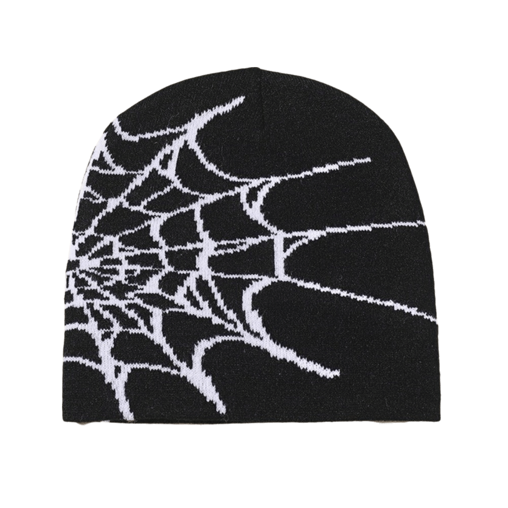 Gothic Soft Spider Web Pattern - огляд і ціна Beanie Cuffed Knit
