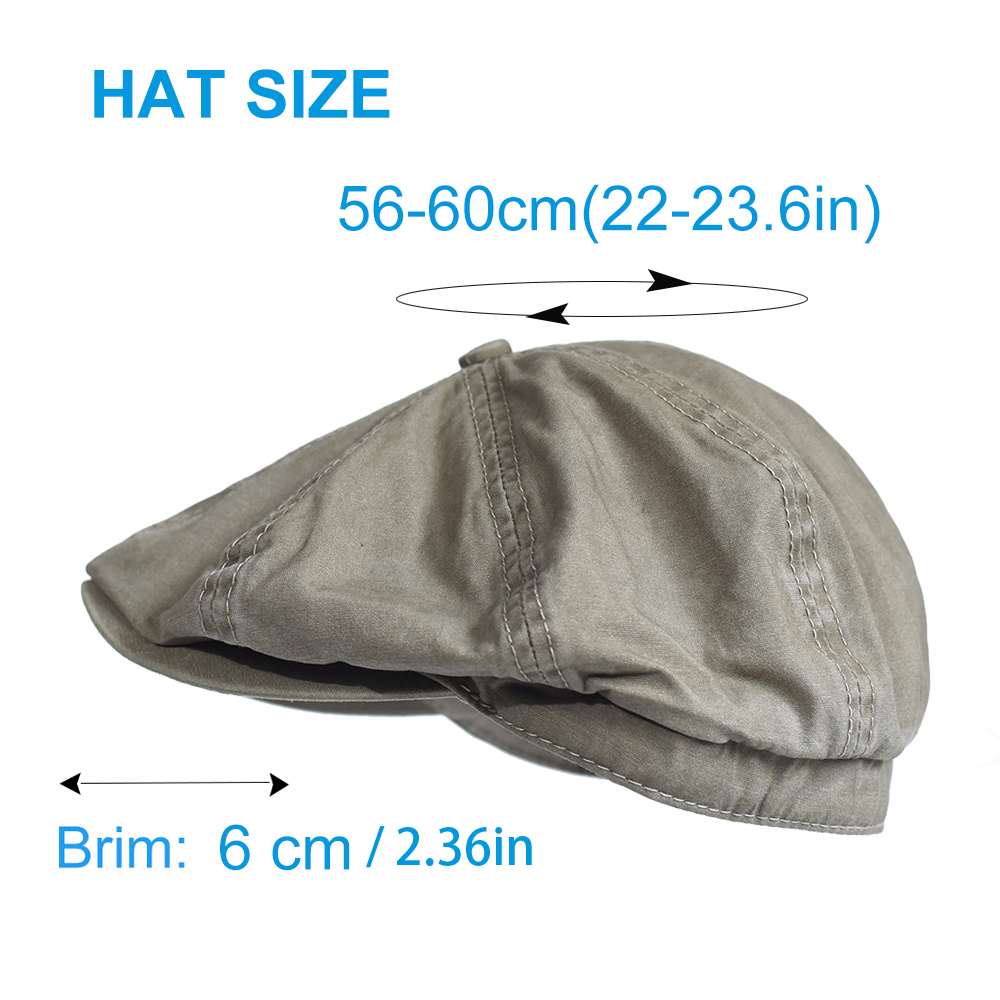 Washed Cotton Newsboy Cap Peak - огляд і ціна Snapback Hat Flat